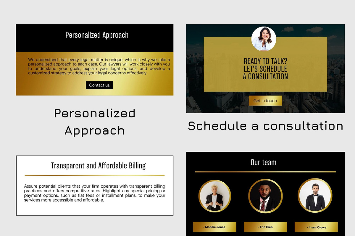 lawyer kanding page Canva, a Landing Page Template by Amiraliya (Photo 4 of 8)