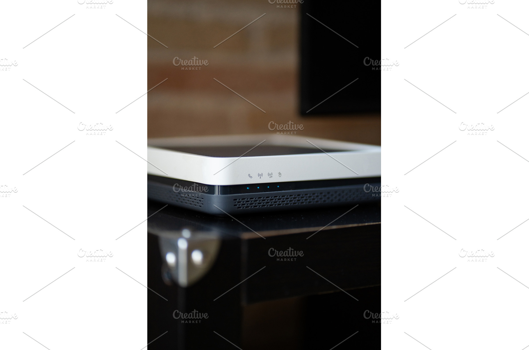 Wireless modem router with, a Technology Photo by volodymyrshtun13795