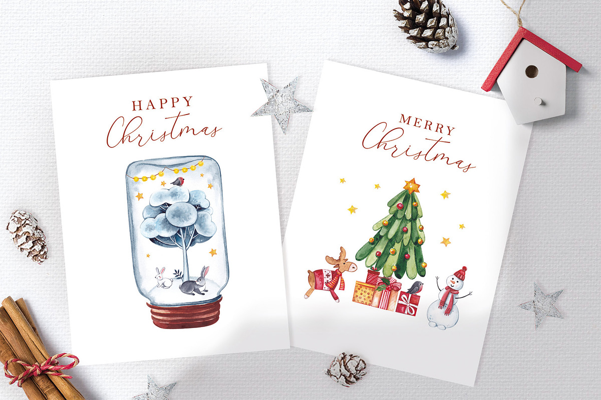 CHRISTMAS HOUSES, a Decorative Illustration by Elena_Sedova (Photo 5 of 11)