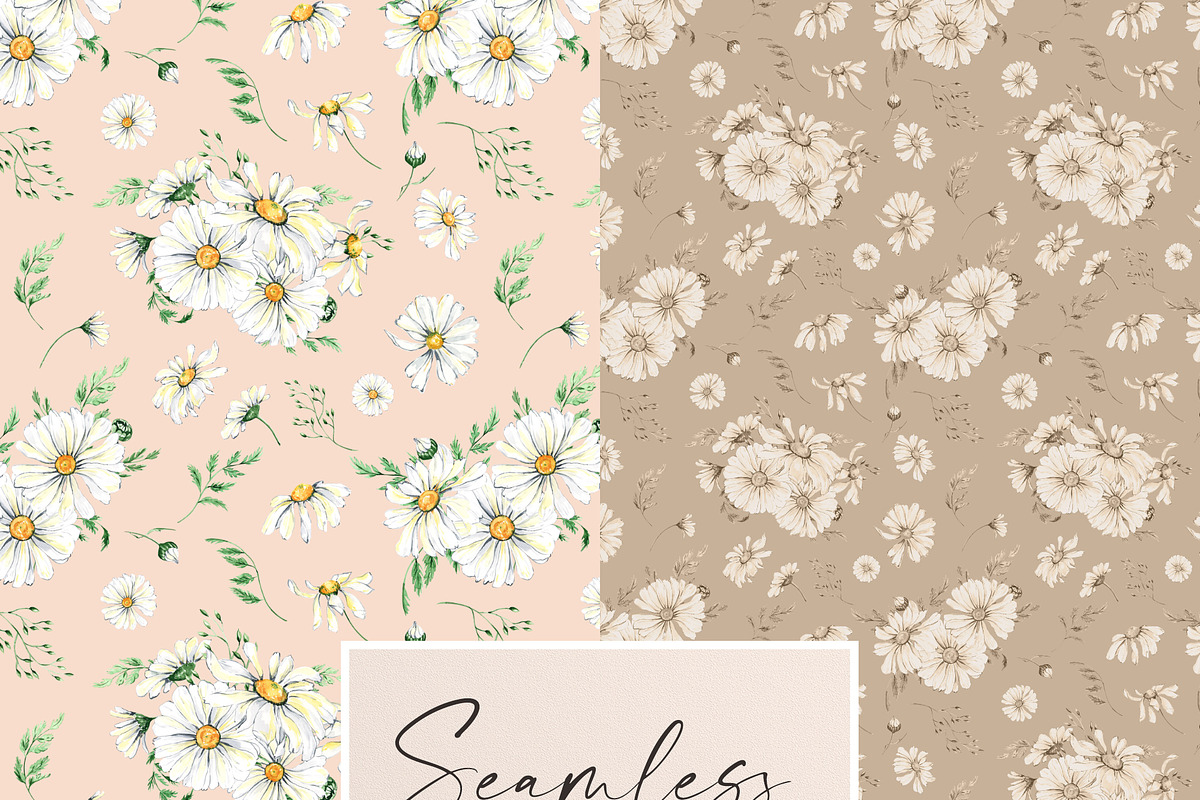 Daisy Patterns for fabric, a Pattern Graphic by Olga Koelsch (Photo 14 of 15)