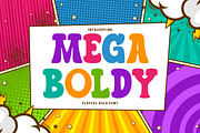 Mega Boldy - Playful Bold Font, a Font by PutraCetol Studio (Thumbnail 1 of 5)