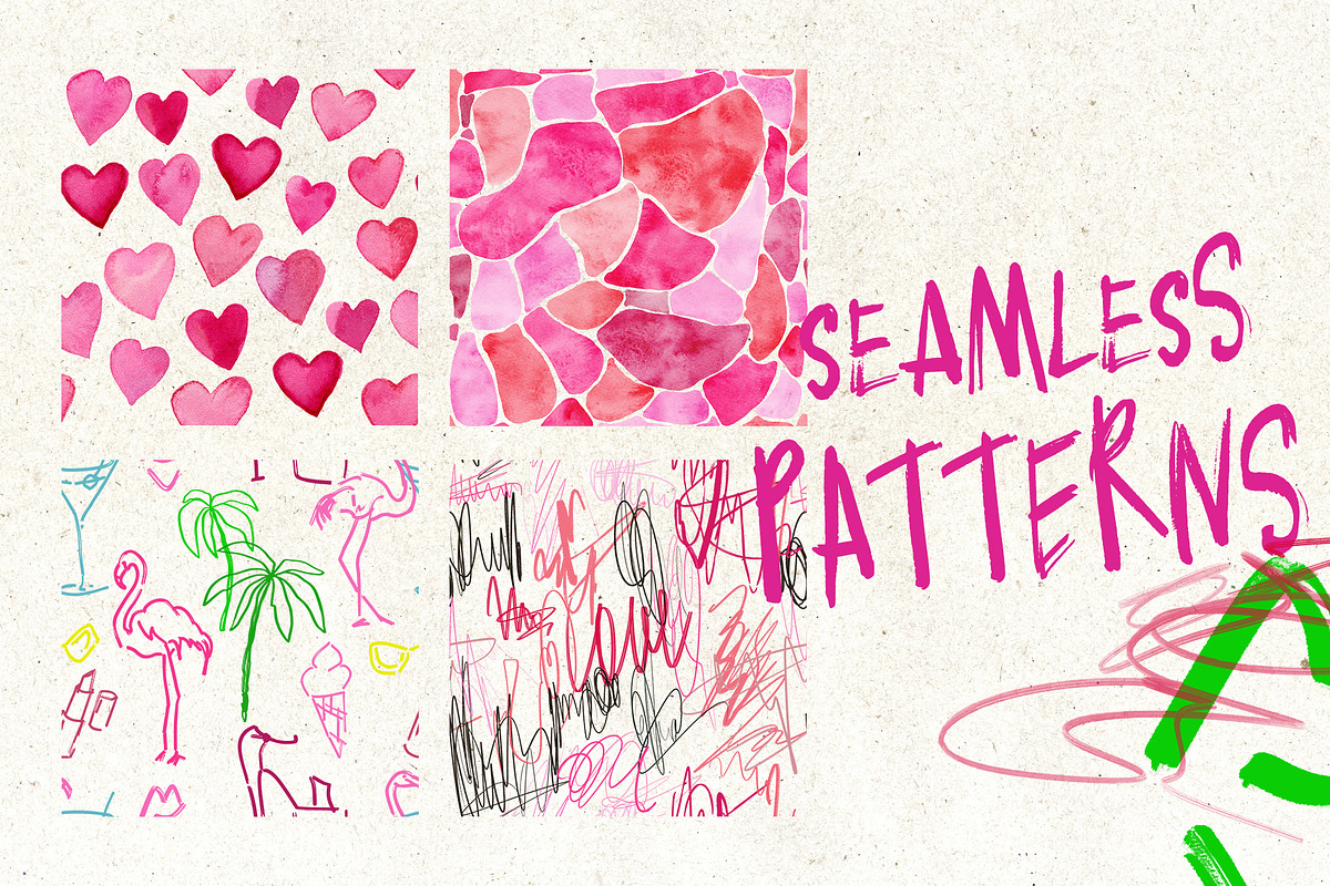 Just Pink collage background texture, an Object Graphic by Yuliya Derbisheva (Photo 13 of 14)