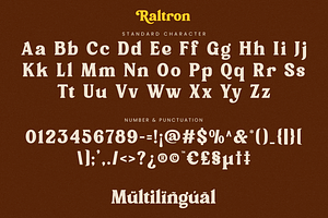 Raltron - Retro Vintage Serif Font