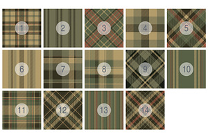 55 Scottish Plaid Pattern Seamless