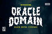 Oracle Domain Metal Horror Graffiti, a Blackletter Font by dansdesign (Thumbnail 1 of 12)