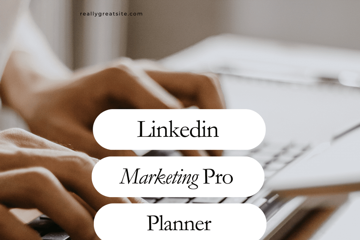 LinkedIn Marketing Pro Planner, a Marketing Template by Brand Your Biz Co. (Photo 7 of 9)