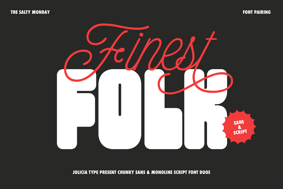 The Salty Monday | Font Duo, a Sans Serif Font by Jolicia Type (Photo 2 of 13)