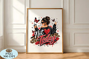Sassy Messy Bun Girl PNG, a Seasonal Illustration by Daily.Designs (Thumbnail 5 of 5)
