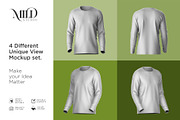 Long Sleeve Jersey Set Mockup, a Shirt Mockup by Mildstudio (Thumbnail 5 of 9)
