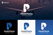 Plane Travel Agency - P logo, a Branding & Logo Template by Design Box (Thumbnail 1 of 2)