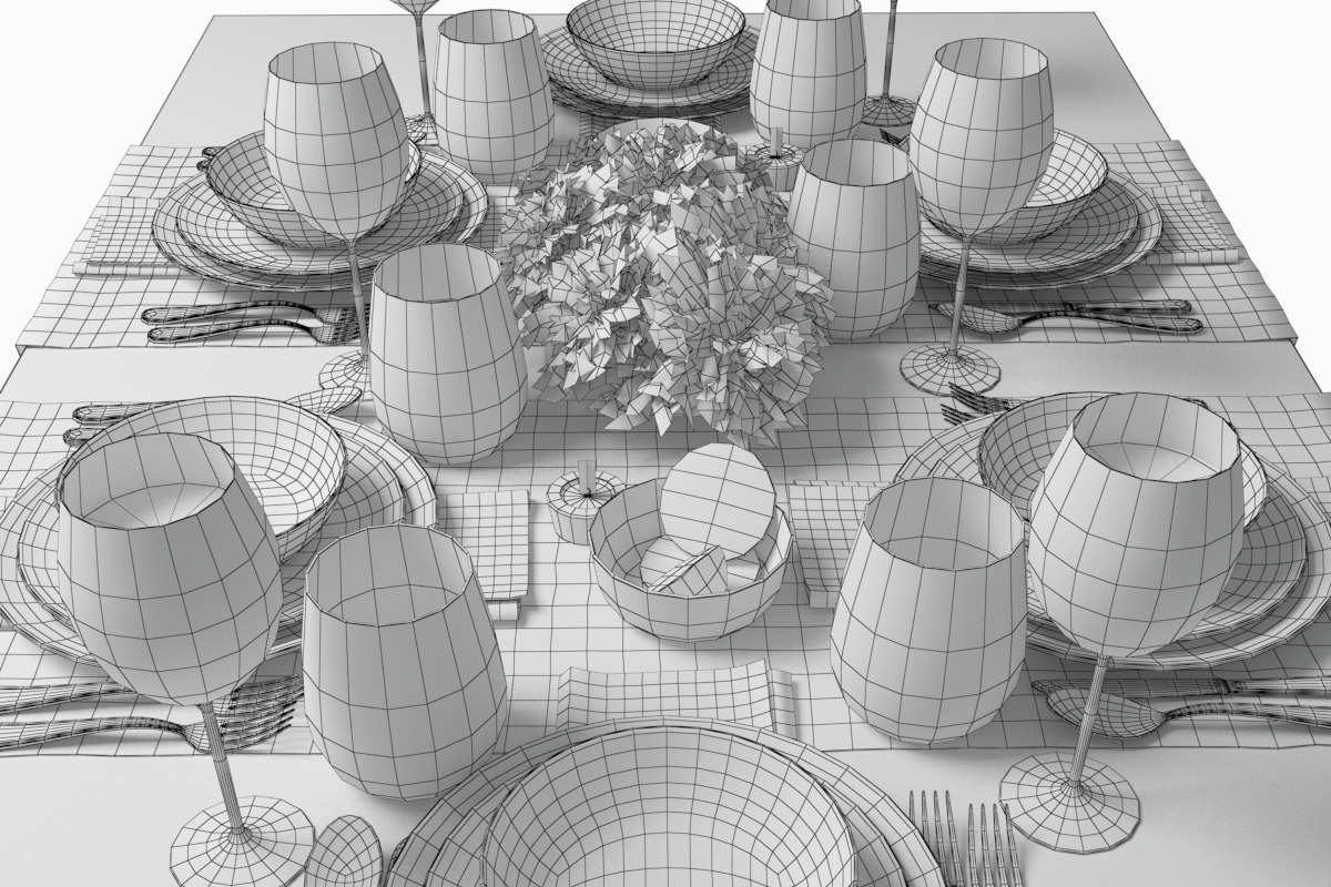 table setting 03, an Object 3D Model by 3dcruz (Photo 7 of 13)