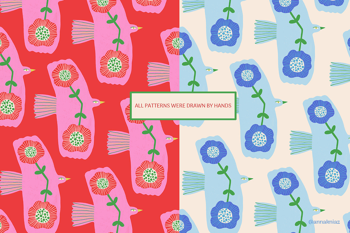 Boho Chic floral patterns, a Pattern Graphic by Annakniaz (Photo 10 of 17)