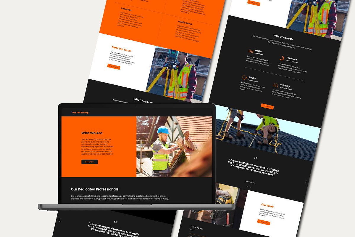 Roofing & Construction Wix Website, a Wix Template by Sky Dore Design (Photo 10 of 11)