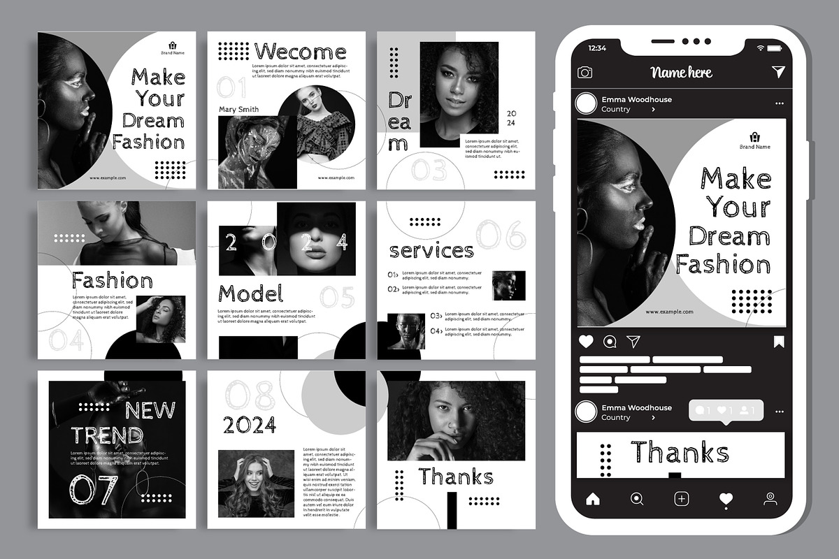 Social Media Post Layout, a Social Media Template by MightyDesign (Photo 1 of 6)