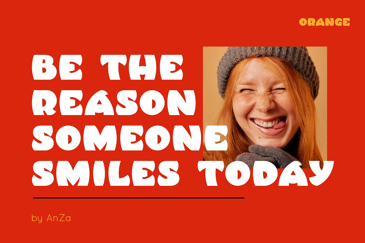Orange display typeface, a Symbol Font by Anna Zakharchenko (Photo 13 of 23)