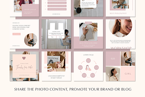 Blogger Instagram Template Canva