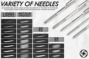 The Real Needles Tattoo Brushes, a Brush Add-On by Easy Procreate (Thumbnail 7 of 10)