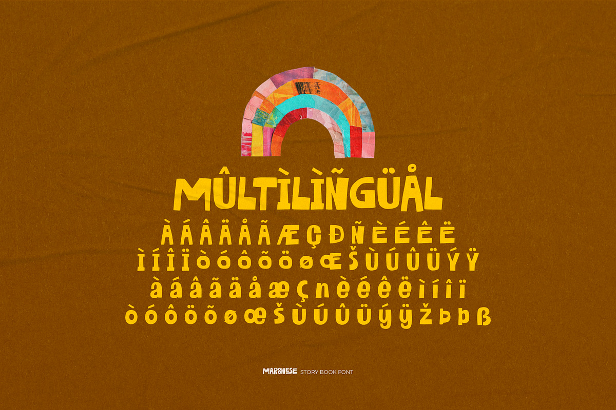 Maroonese - Story Book Font, a Sans Serif Font by ikiiko (Photo 7 of 7)