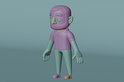 Cartoon Prisoner Character 3D Model, a Characters & Person 3D Model by Dudukbersama (Thumbnail 2 of 2)