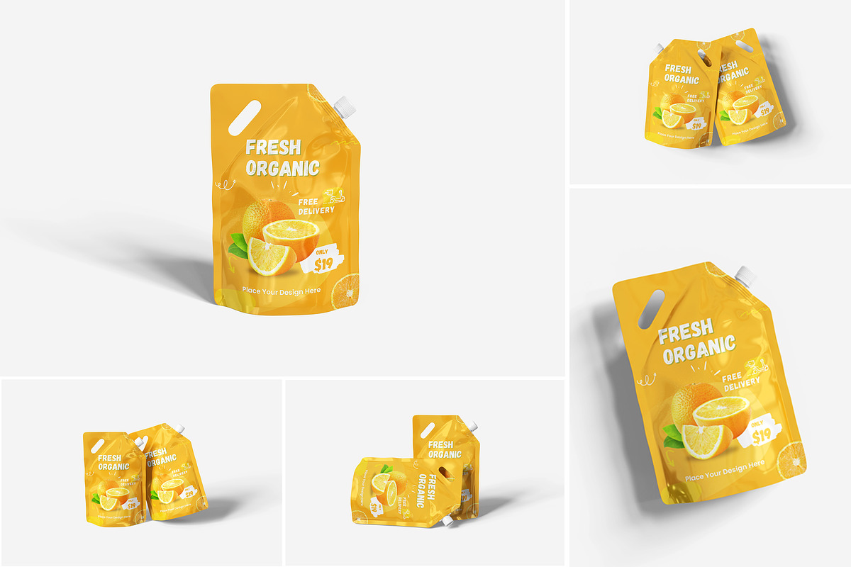 Doypack Mockup, a Packaging Mockup by Indah | Creative Market