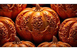 festive thanksgiving pumpkin, a Holiday Photo by pikepicture