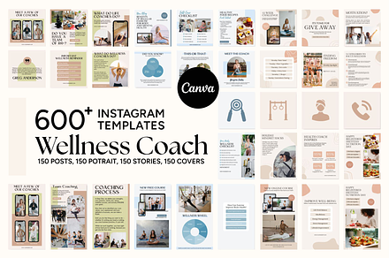 Wellness Coach Instagram Templates