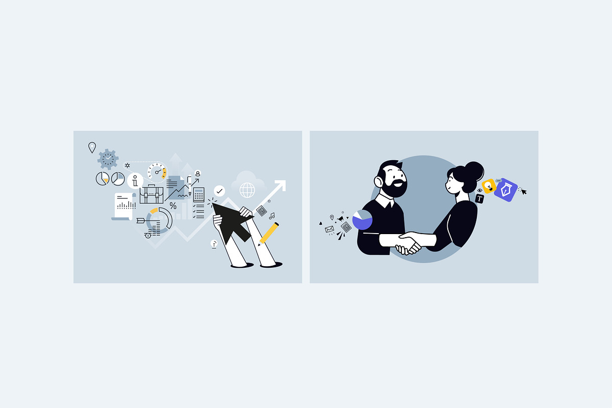 Creative Business Banners, a Person Illustration by PureSolution (Photo 7 of 12)