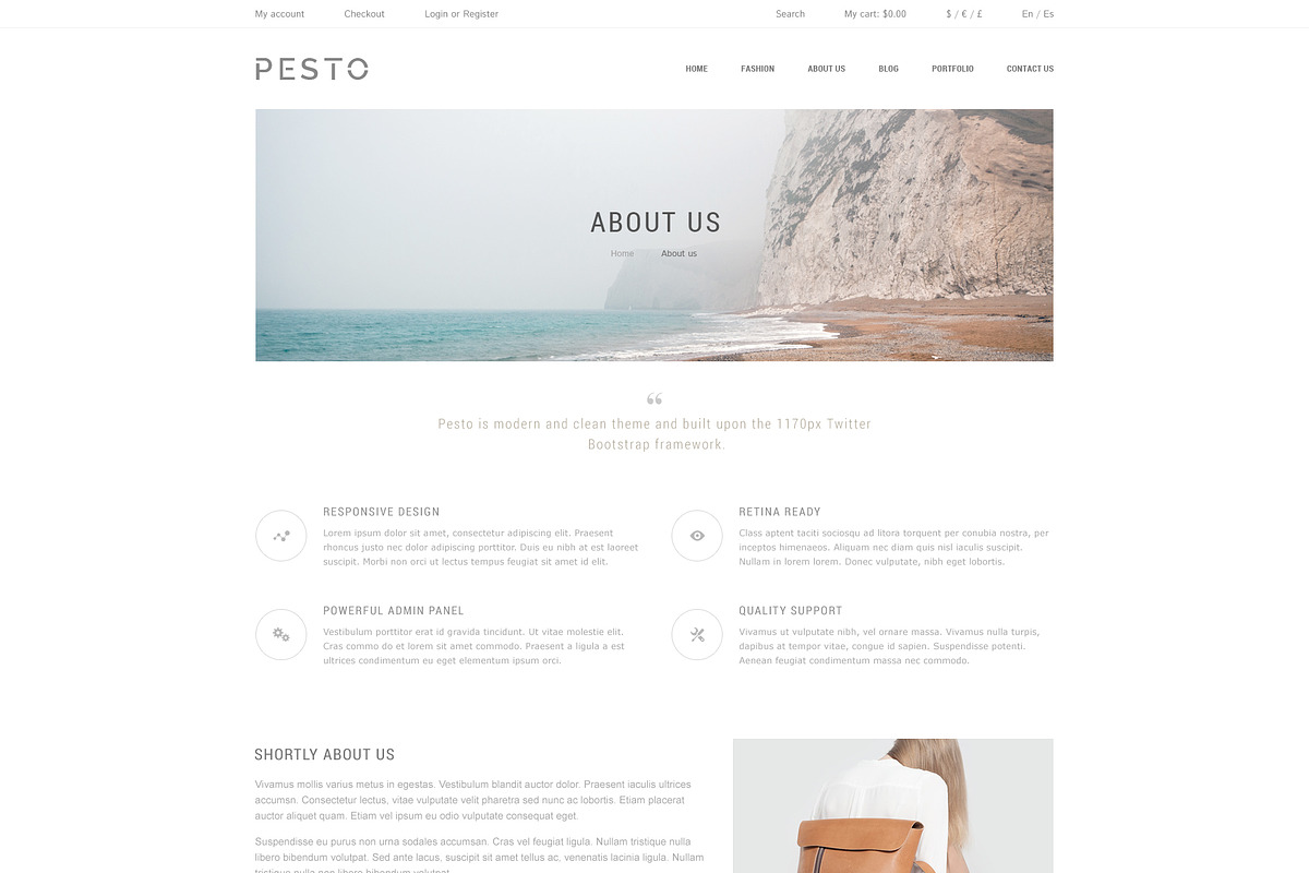 Pesto - eCommerce PSD Template, a Websites & App Template by Promokit (Photo 24 of 37)