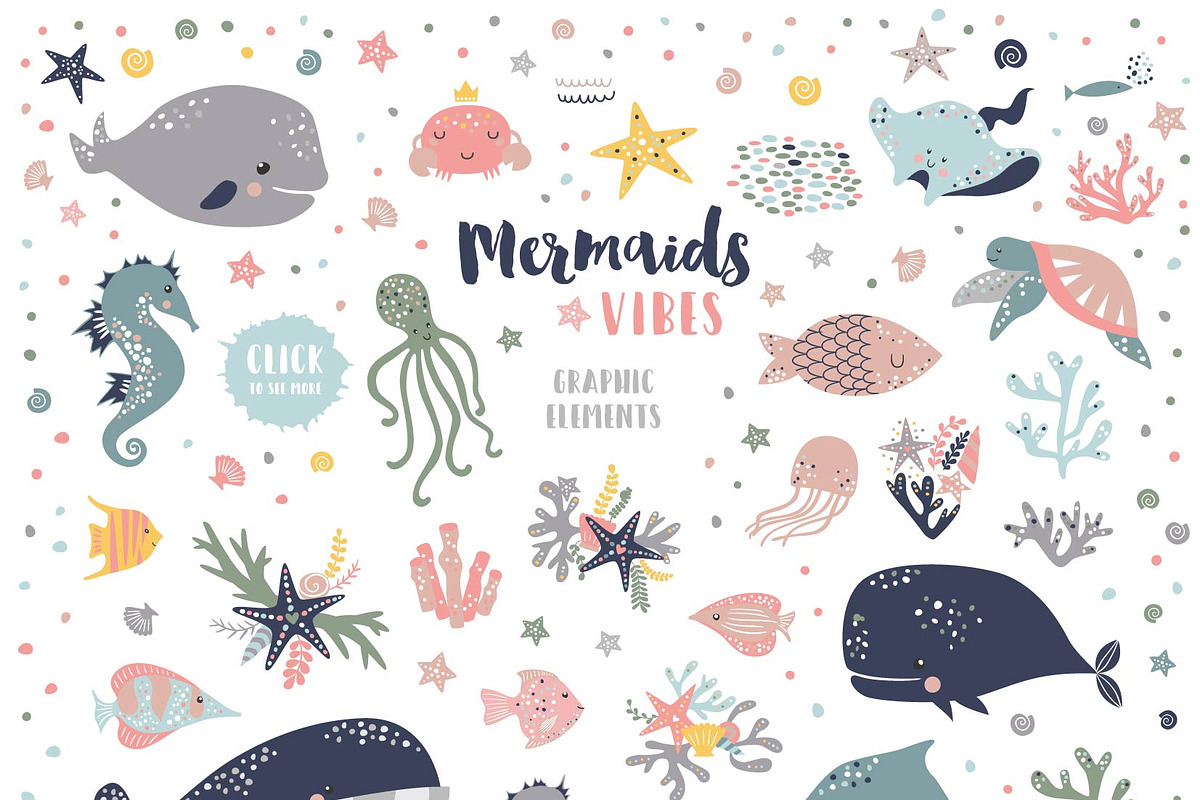 Mermaids vibes, an Animal Illustration by Angelina De Sol (Photo 3 of 9)