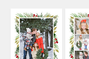 Christmas Photo Card Template -CD102