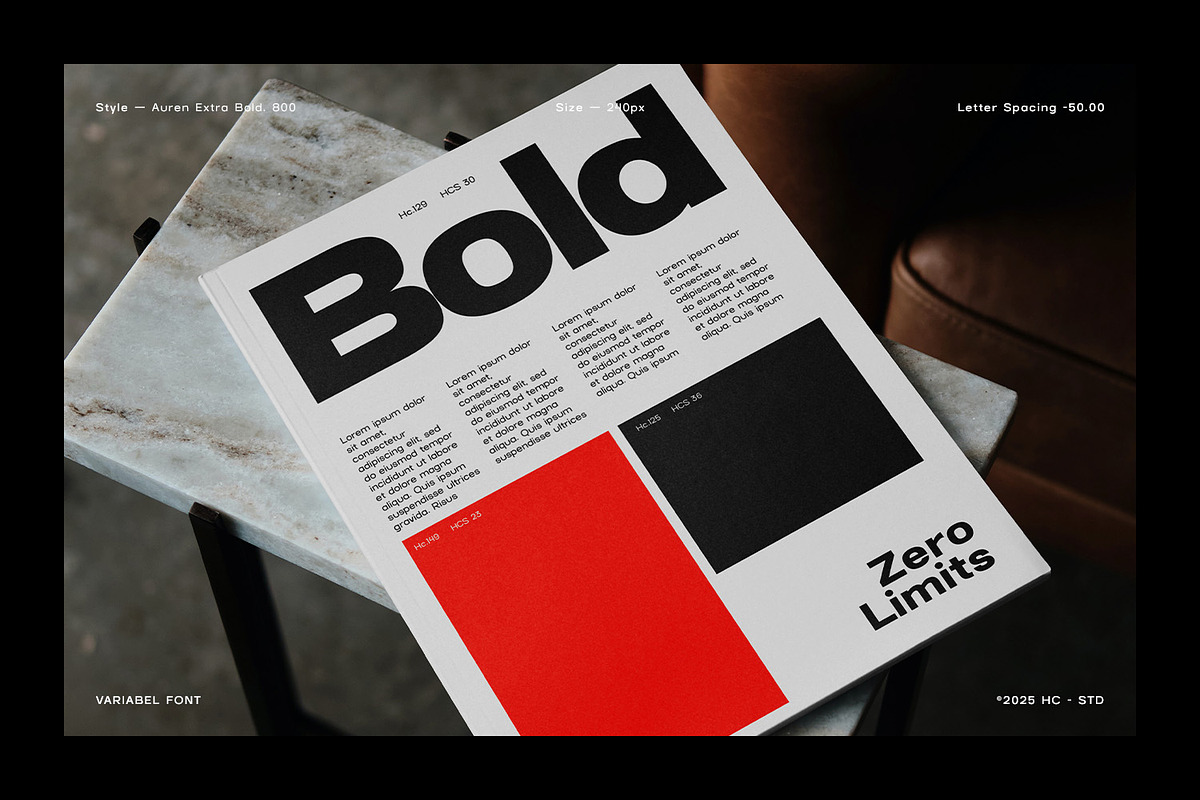 AUREN – Modern Variable Font, a Sans Serif Font by Hasbi Creative (Photo 6 of 10)