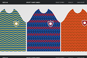 Soccer Jersey Sublimation Template, a Pattern Graphic by GAZINEOGRAPHIC (Thumbnail 4 of 6)