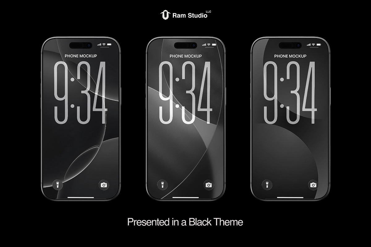 Modern iPhone 17 Pro Screen Mockup, an iPhone Mockup by RamStudio2 (Photo 14 of 15)
