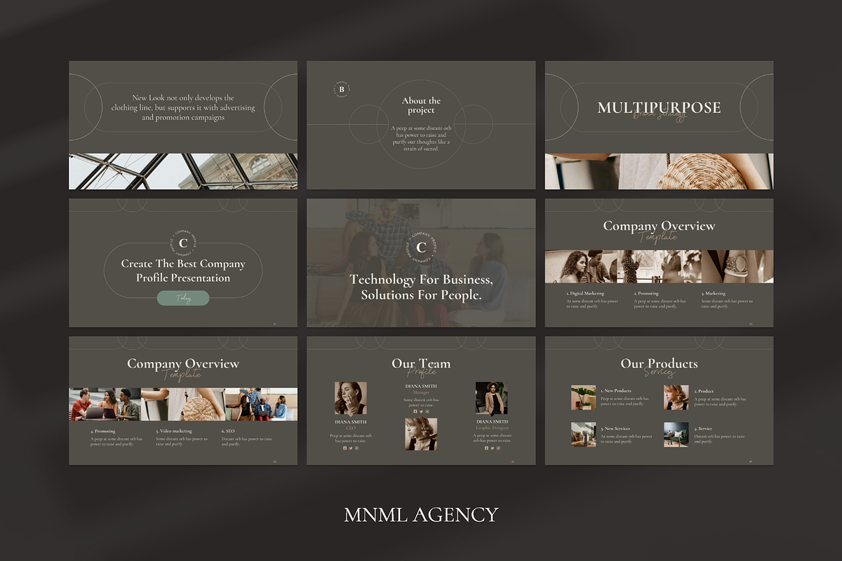 Multipurpose Presentation Template, a Presentation Template by MNML Agency (Photo 21 of 29)