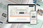 Cleaning Squarespace Template, a Squarespace Template by Pretty Boss Designs (Thumbnail 1 of 6)