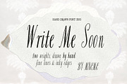 Write Me Soon Handwritten Font Duo, a Handwritten Font by Mneme (Thumbnail 1 of 9)