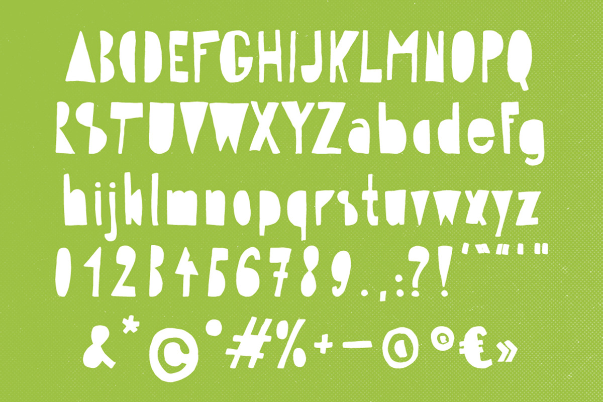 Hippo in the Woods - Organic Font preview 5