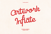 Artwork Inflate - Playful Cursive, a Script Font by Elmous (Thumbnail 1 of 10)