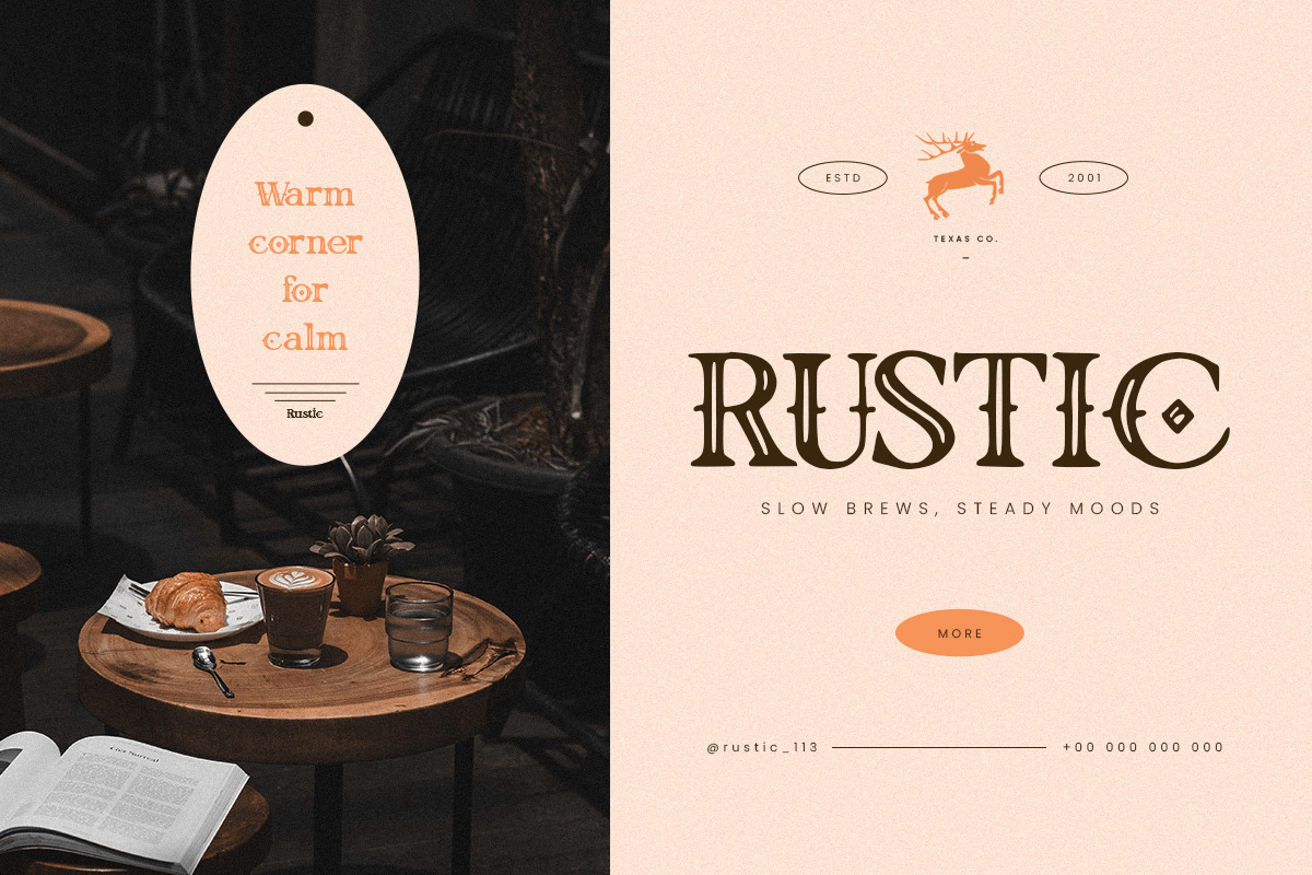 Bracaba - Vintage Decorative Font, a Serif Font by Pandeka Studio (Photo 5 of 9)