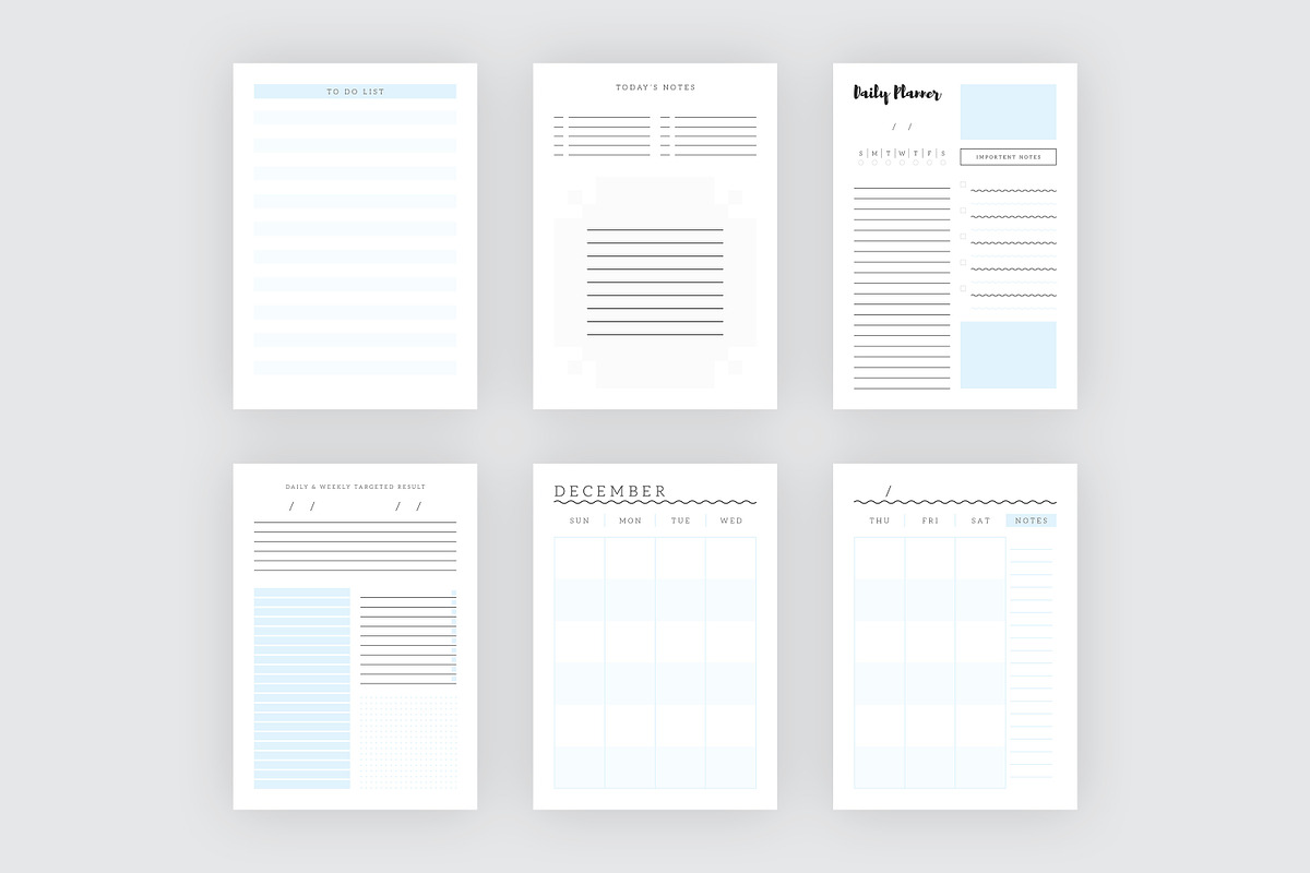A5 Ultimate Planner Sheet, a Stationery Template by Amit Debnath (Photo 5 of 6)