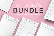 Mini Weekly Printable Bundle, a Stationery Template by Qamber Designs & Media (Thumbnail 1 of 4)