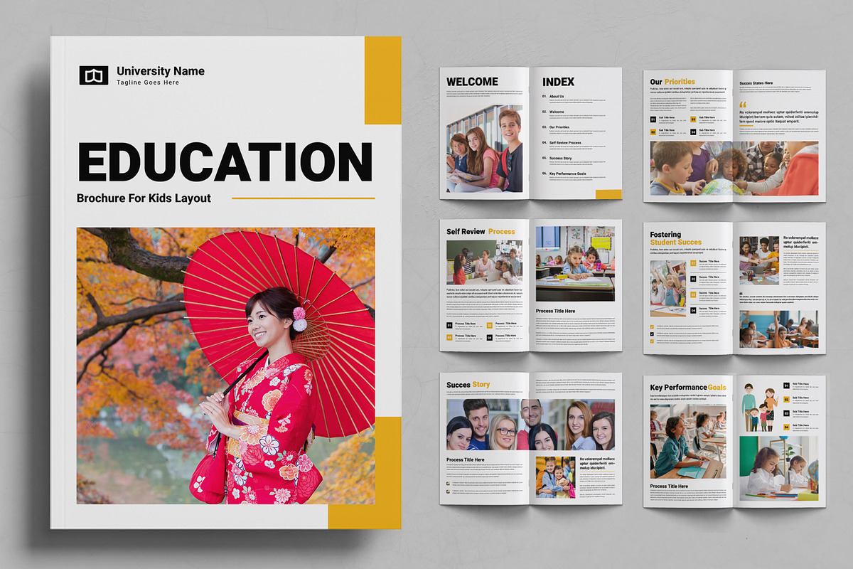 Education Brochure Template Layout, a Brochure Template by ContestDesign (Photo 1 of 3)