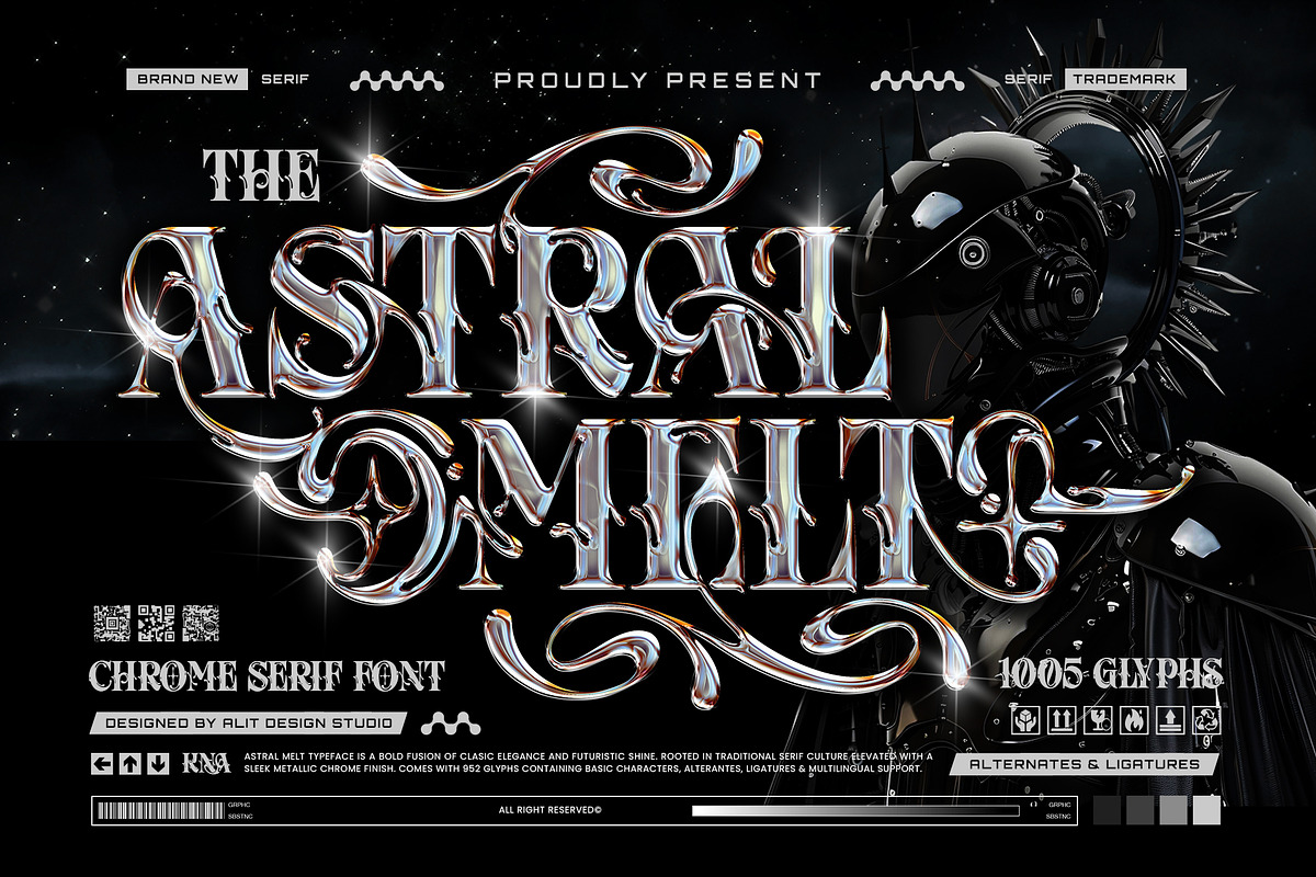 Astral Melt Typeface, a Serif Font by alit design (Photo 1 of 20)