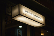 Store Front Sign with Light Mockups, a Product Mockup by Luuqas Design (Thumbnail 5 of 8)