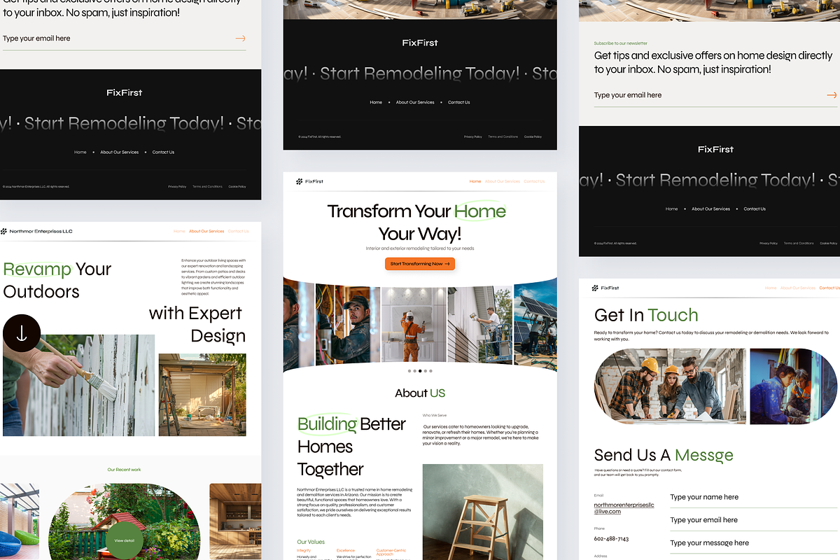FixFirst - Home Renovation Website, an UI Kit Template by MUIs (Photo 2 of 3)