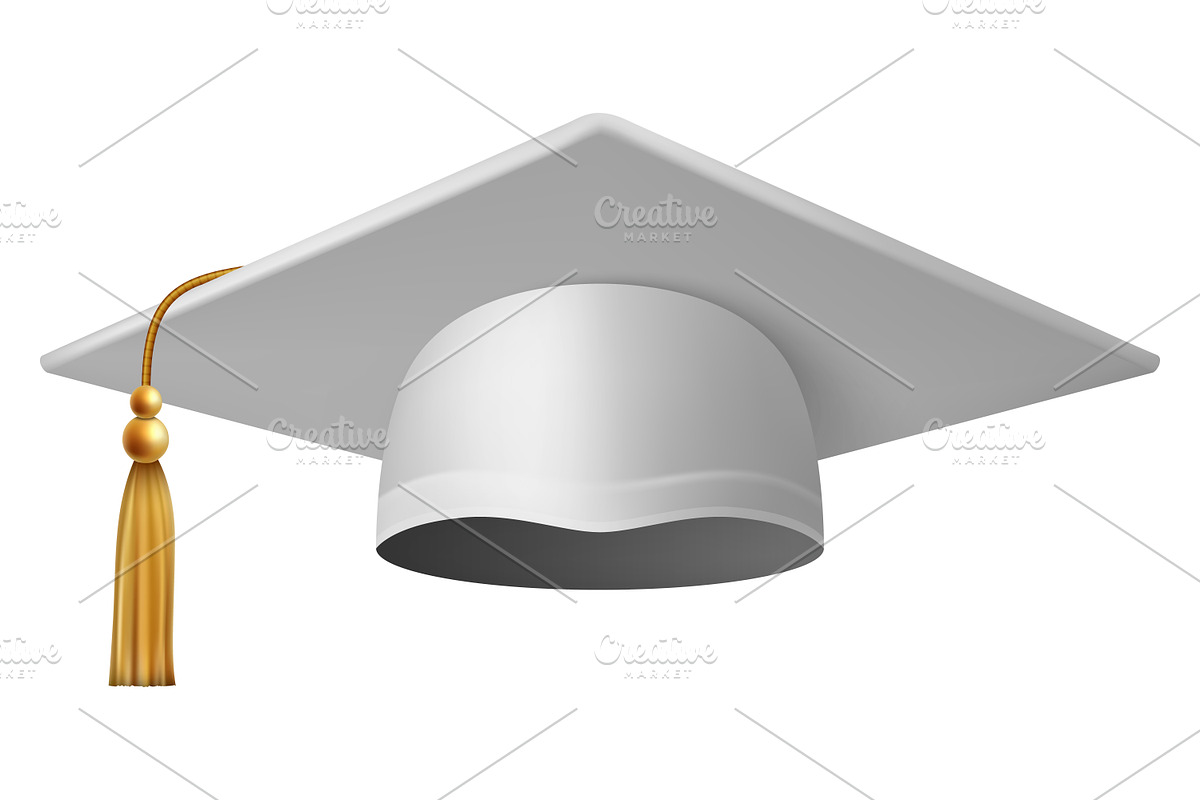 Graduation Cap, Vector Set., an Object Graphic by Gomolach (Photo 2 of 5)