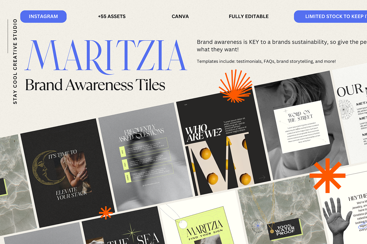 Maritzia, Canva Brand Kit & Template, a Social Media Template by Stay Cool Creative Studio (Photo 6 of 10)