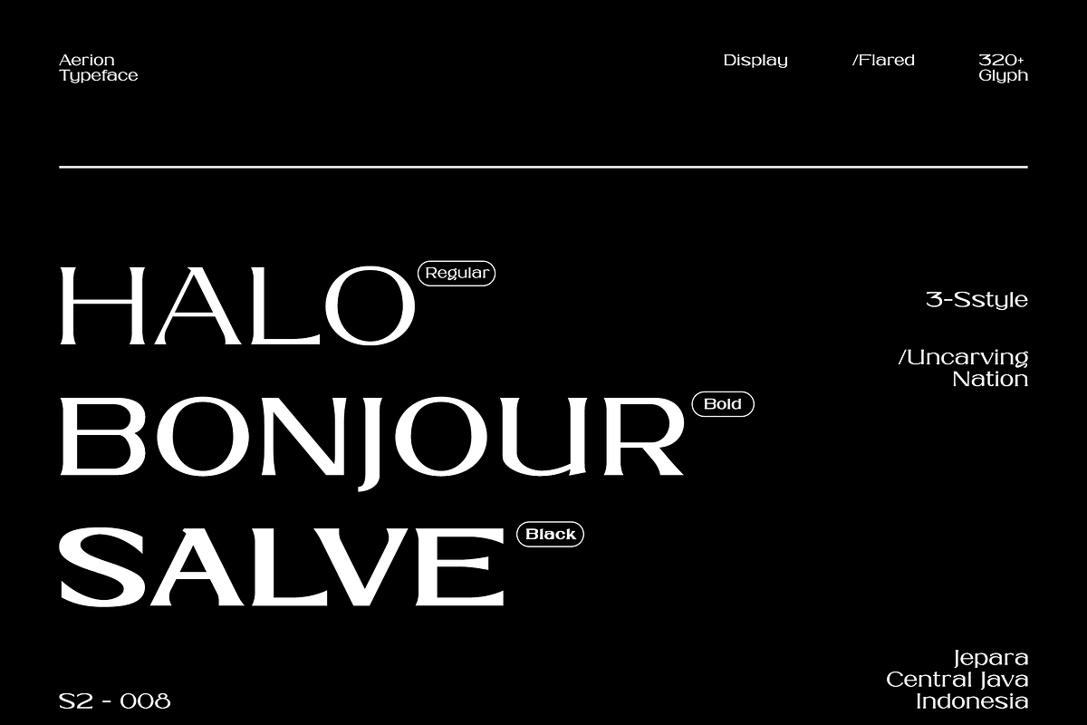 Aerion - Display Serif, a Serif Font by Uncarving (Photo 3 of 20)