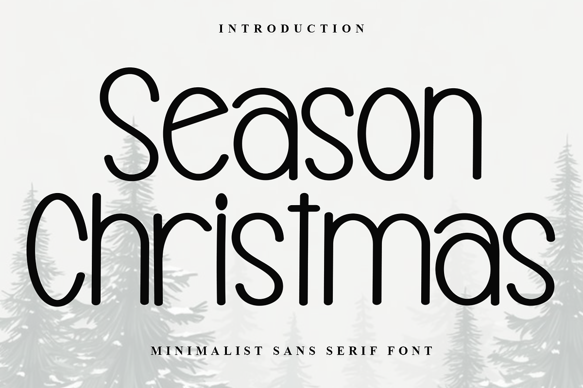 Season Christmas, a Sans Serif Font by FreshTypeINK (Photo 1 of 8)