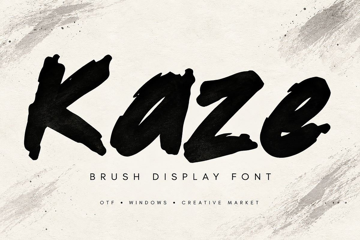 Kaze, a Script Font by Wow Magic (Photo 1 of 6)